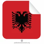 Nálepka na odlupování albánských vlajek