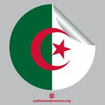 מדבקת קילוף דגל אלג'יריה