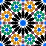 Alhambra ţiglă vectorul imagine