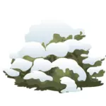 شجرة مغطاة بالثلج