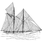 Ship with big sails