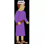 Imagine vectorială regelui regal în sandale