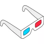 Óculos 3D vector esboço