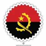 Angola vlag in een sticker