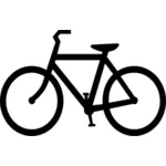 Image vectorielle de bicyclette silhouette