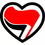 Liebe Antifa-Aktion-Vektor-Bild
