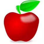 Lesklé místo červené jablko vektorový obrázek