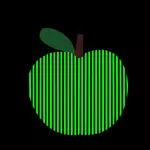 Grafika wektorowa pasiasty komputerowego Apple