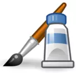 Paint application for PC icon vector clip art