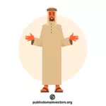 Arab mężczyzna w tradycyjnych strojach
