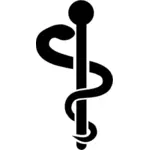 Silueta del símbolo médico