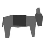 Gray donkey