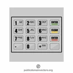 ATM 기계 키보드