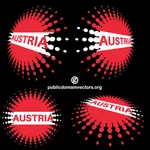 Etiquetas de reticulação de Áustria