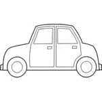 Automobile vector outline image