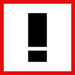 Röd alert Varning ikon vektorbild