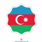 Aserbaidschanische Nationalflagge Symbol