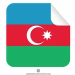 Пилинг наклейка Азербайджанский флаг