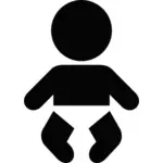 Baby pictogram vector clip art