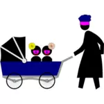 Baby vogn-ikonet