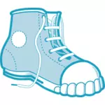Vector de la imagen de una bota Converse