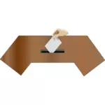 वेक्टर छवि का चुनाव मतदान बॉक्स के ऊपर देखें