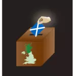 Skotské nezávislosti hlasování vektorový obrázek