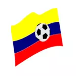 Vector de la imagen modificada bandera de Colombia