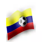 Kolumbijskie flaga wektor clipart