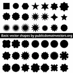 Podstawowe kształty geometryczne wektor pack