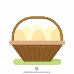 Mand vol eieren