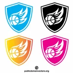 مفهوم شعار فريق كرة السلة