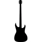 Bassgitar silhuett vektor image