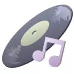 Image vectorielle d'icônes de la musique