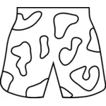 Beach shorts vector image
