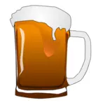 Vector afbeelding van bier mok