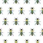 蜂のシームレス パターン