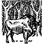 Wit-Rusland bison vector afbeelding