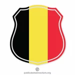 Silueta scutului steagului belgian