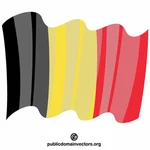 Развевающийся флаг Бельгии