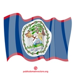 Belize mengibarkan bendera