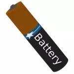 AAA battery  tilted vector image