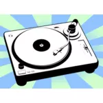 Vector clip art of turntable