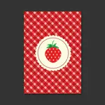 Bakgrund med strawberry mönster