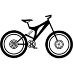 Silhouette de vélo extrême