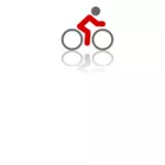 Cycling vector icon