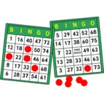 Immagine vettoriale carte di bingo