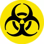 Vector clip art of round bio-hazard sign