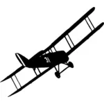 Zbor avion biplan vectoriale