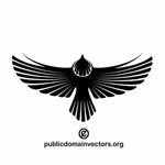 Grafica del logotipo di uccello